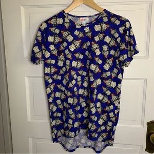 LuLaRoe Gracie girls size 14 Uncle Sam July 4th Patriotic America shirt